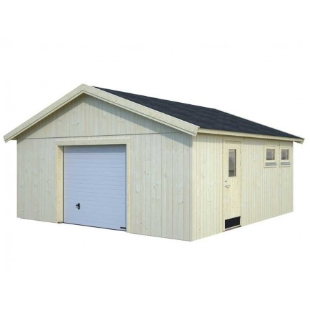 Prefabricated wooden garage Andre 28.5 m2